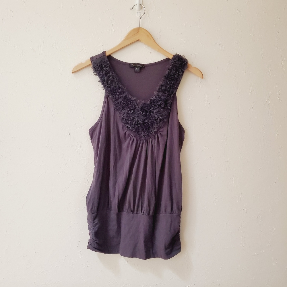 Forever 21 gray racerback tank medium